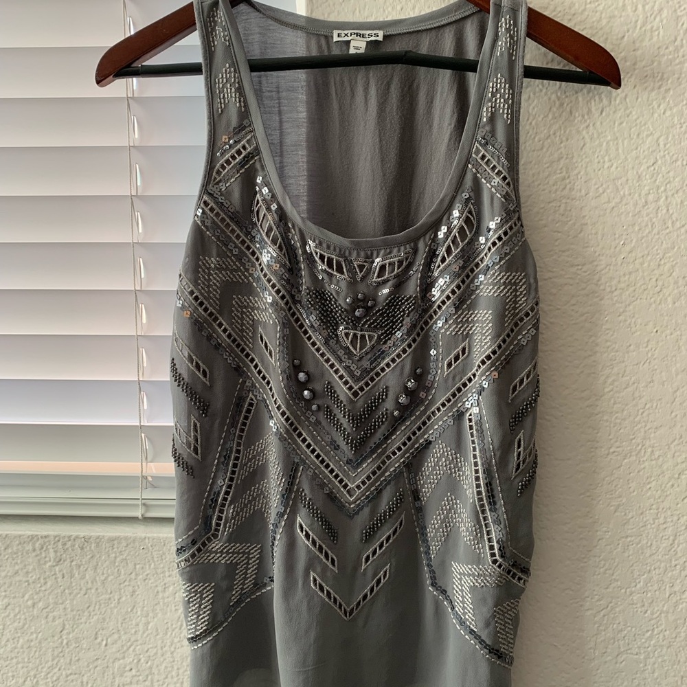 Sequined Express tank